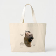 Briard (tawny) History Design Tote Bag