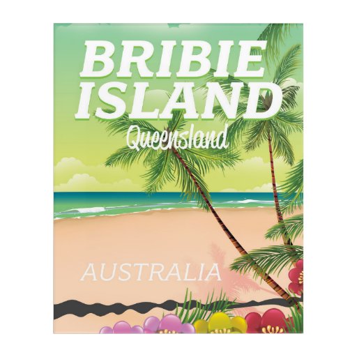 Bribie Island Queensland Australia Acrylic Wall Art | Zazzle