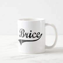 Brice Classic Style Name Mugs