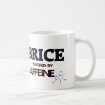 Brice powered by caffeine mug