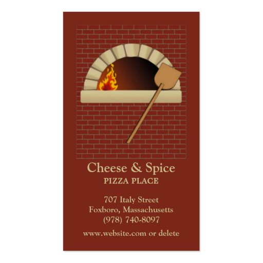 Brick Bakery Business Card (front side)
