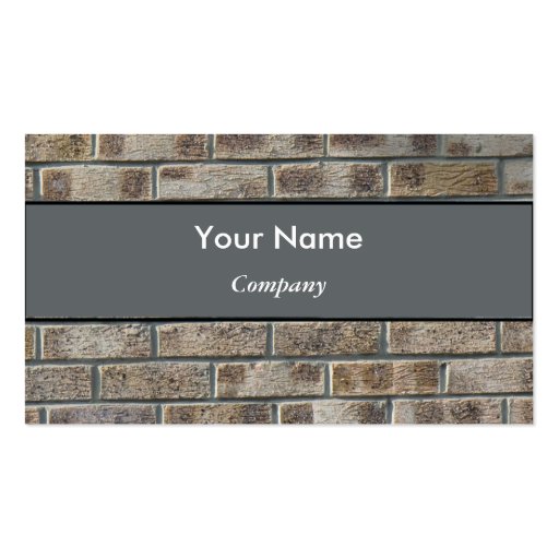 Brick Business Card (front side)