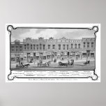Brick Business Row New Castle Indiana Print