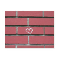 Brick Heart postcard