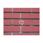 Brick Heart Postcard
