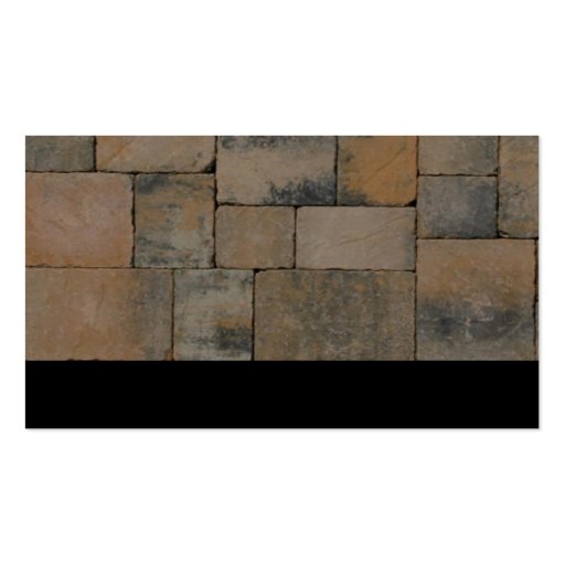 Brick Pavers Business Card Templates (front side)