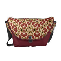 Brick Red Diamond Messenger Bag