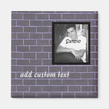 Brick-themed Photo magnet