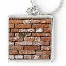Brick Wall Background Key Chain