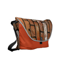 Brick Wall Background Messenger Bags