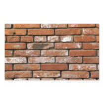 Brick Wall Background Rectangle Stickers