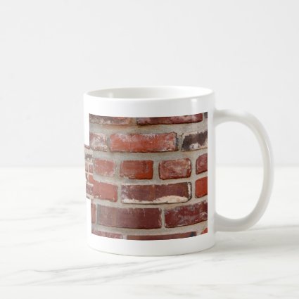 Brick wall brick texture customize the words coffee mug