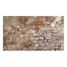 Brick wall business card