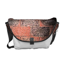 Brick Wall. Digital Art. Commuter Bags