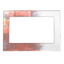 Brick Wall. Digital Art. Magnetic Frame