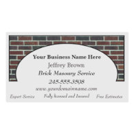 Brick Wall Framed Business Cards