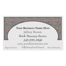 Brick Wall Framed Business Cards