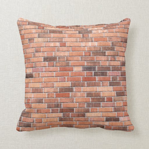 Brick Wall Pattern Throw Pillow Zazzle