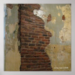 brick wall poster