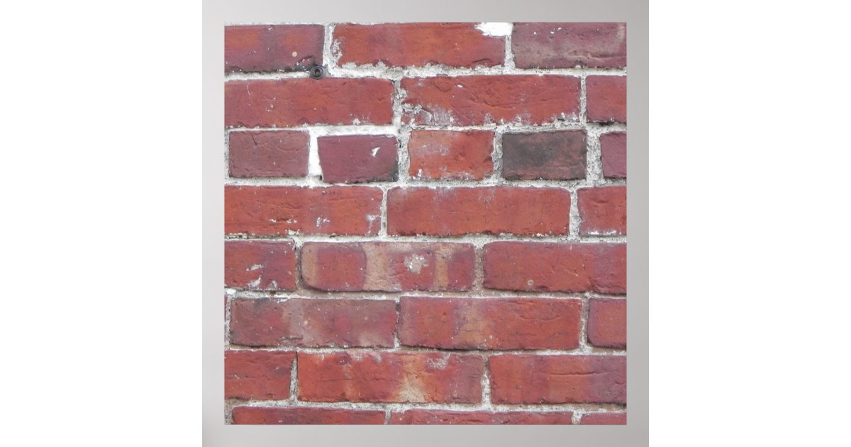 BRICK WALL POSTER... POSTER Zazzle