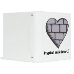 brick wall typical male heart binder