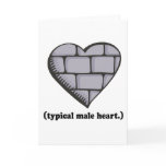 brick wall typical male heart cards