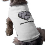brick wall typical male heart pet clothes
