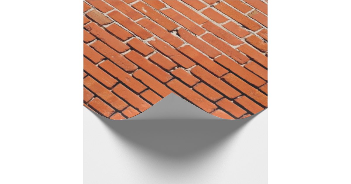 Brick Wall Wrapping Paper Zazzle