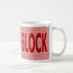 Brick Writer's Block Coffee Mugs