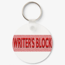Brick Writer's Block keychains by giftsforwriters Brick Writer's Block keychains