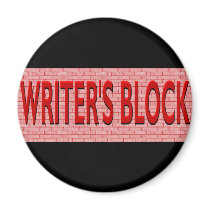 Brick Writer's Block magnets