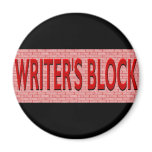 Brick Writer's Block magnets