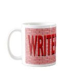 Brick Writer's Block Coffee Mugs