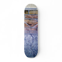 Bricks On House Front Wall Art Work skateboards by lifesphere Bricks On House Front Wall Art Work skateboards