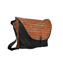 Bricks Wall Messenger Bags