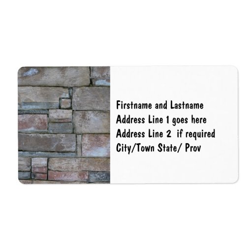 Brickwork for Mason or Brick Layer Personalized Shipping Labels