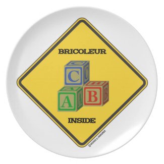 Bricoleur Inside (Building Blocks Warning Sign) Plates