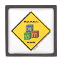 Bricoleur Inside (Building Blocks Warning Sign) premium gift boxes