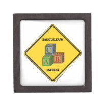 Bricoleur Inside (Building Blocks Warning Sign) premium gift boxes