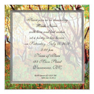 brida shower, Orchard in Blossom Vincent van Gogh Custom Invite