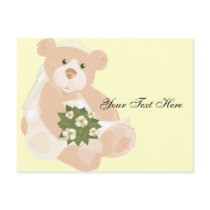 Bridal Bear Postcard