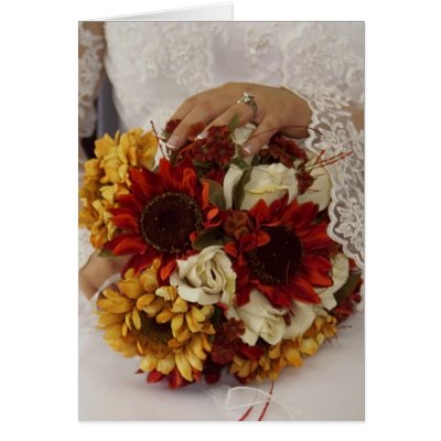 Bridal bouquet cards
