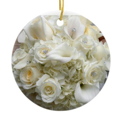 bridal bouquet christmas ornament by alricciodesigns white bridal bouquet