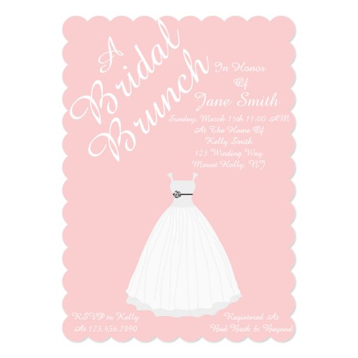 Bridal Brunch Personalized Invite