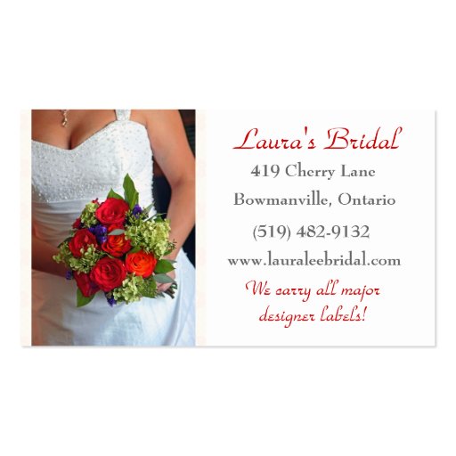 Bridal Business Card