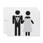 bridal couple icon invite