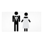 bridal couple symbol photo cards