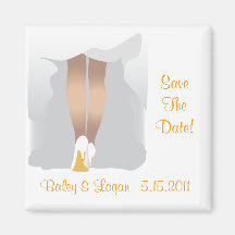 Bridal Fashion Save the Date Magnet