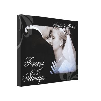Bridal Forever &amp; Always Add Your Photo Canvas Stretched Canvas Prints