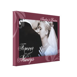 Vintage Wedding Photo Template Canvas Picture